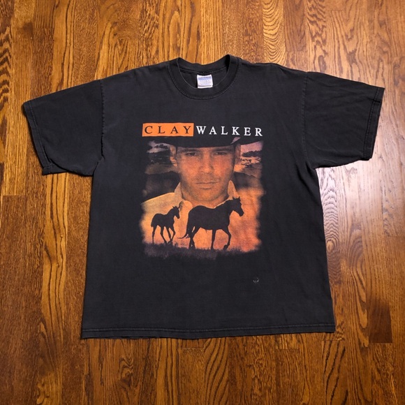 Vintage Other - Clay Walker Equipment Double Sided Country Vtg Tee